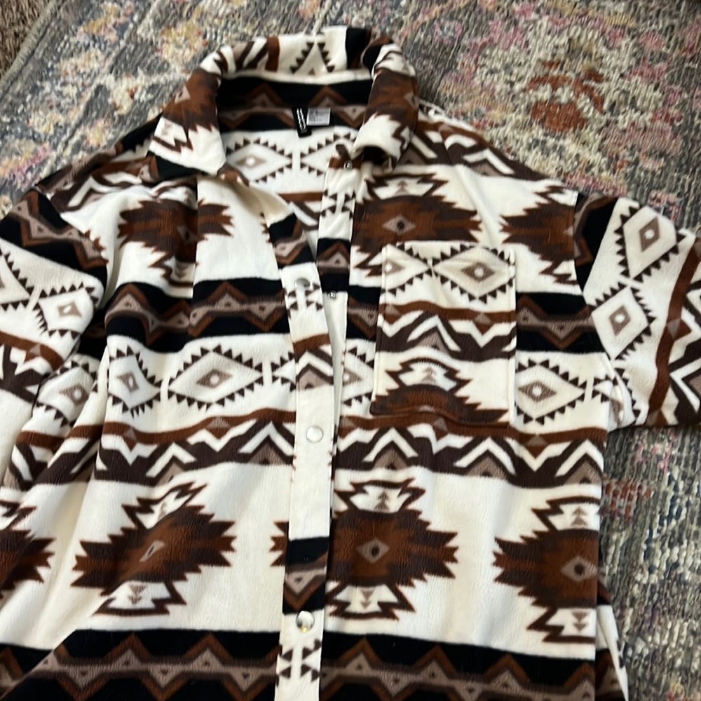 Fleece shacket